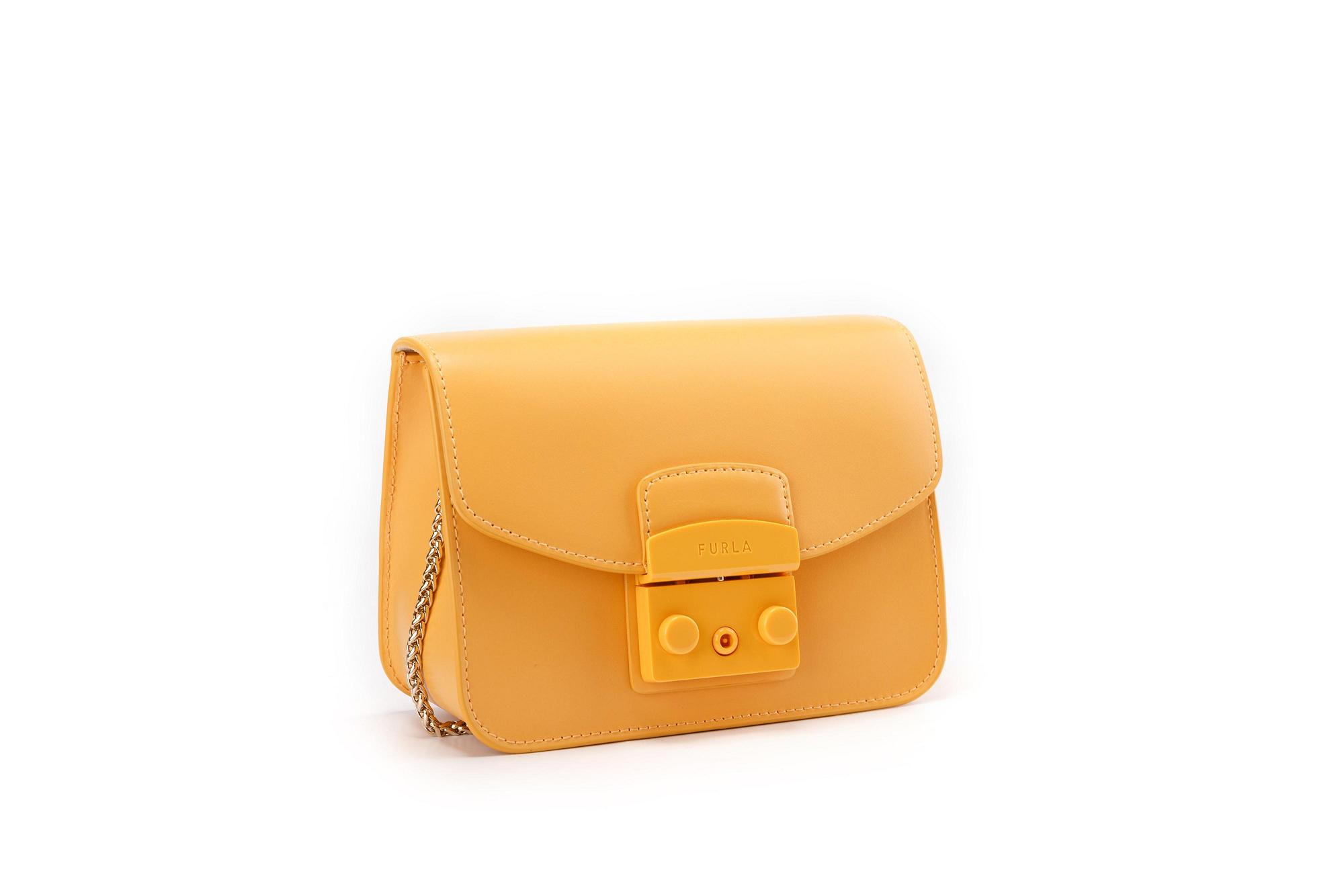 Furla Metropolis Tasker Tilbud - Crossbody Dame Gul DLU096524